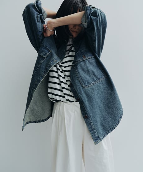 【FINE】ex denim shirt JK/2color