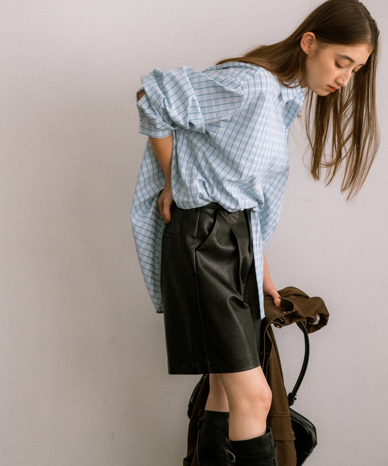 アメリヴィンテージ　FAKE LEATHER HALF PANTS fake leather half pants/3size | F A S H I R U