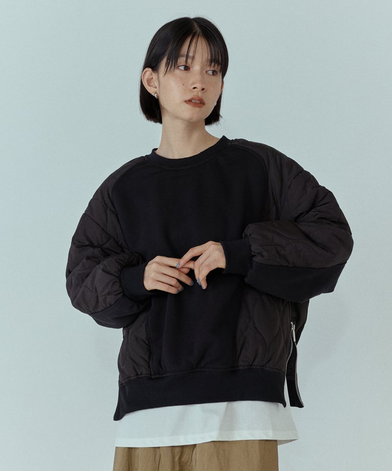 quilted docking pullover/2color | F A S H I R U