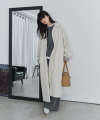 reversible balmacaan long coat / 2color