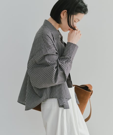 bias pocket check shirts(lightweight)【original color】/2color