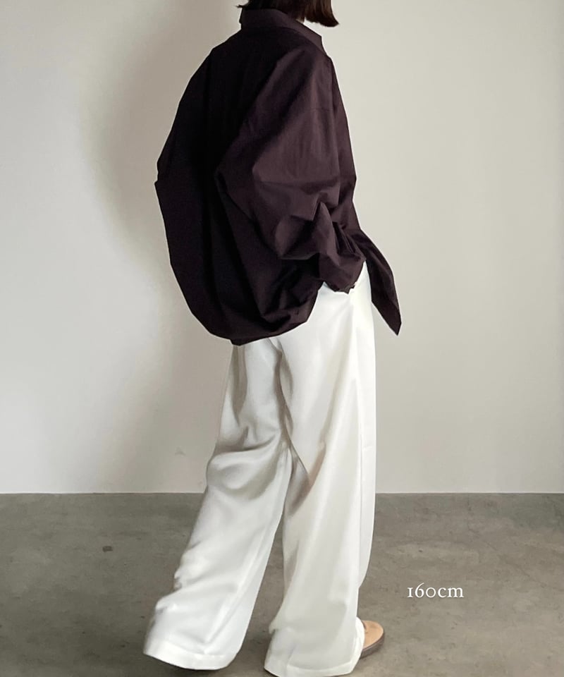 パンツ fashiru smoothcotton loose tapered pants silk touch loose pants/3color | F A S H I R U