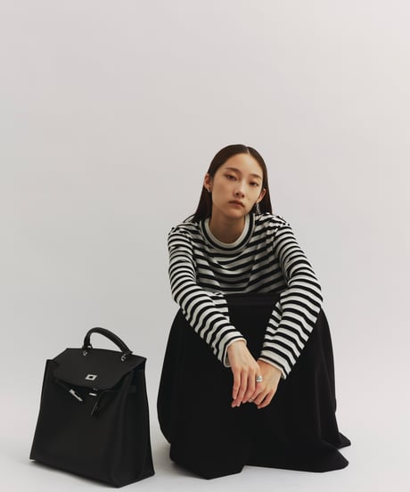 【FINE】silk & merino wool comfort border/3color