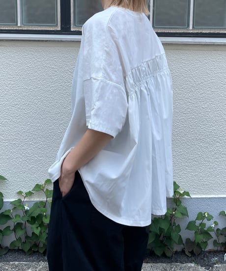 layered jersey dolman top