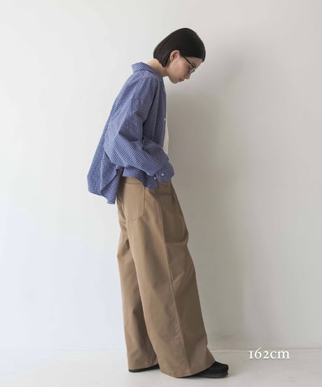 bias pocket check shirts/2color