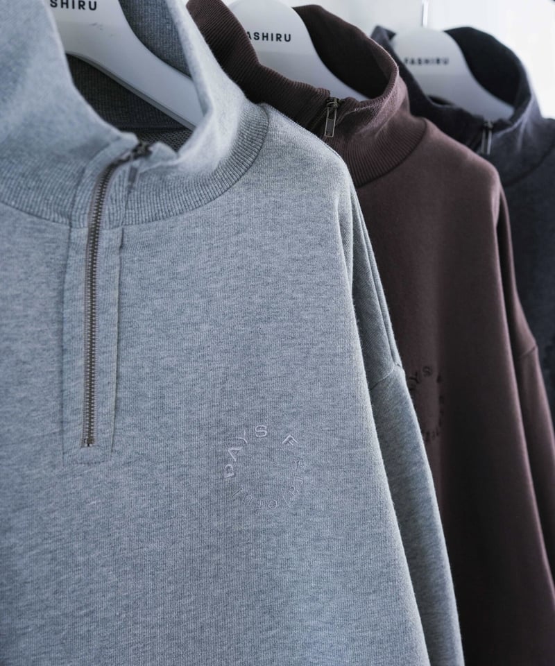 half zip sweat(japan made)/3color | F A S H I R U half zip sweat(japan made)/3color | F A S H I R U