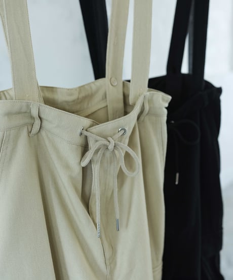 cargo pants with suspenders/2color