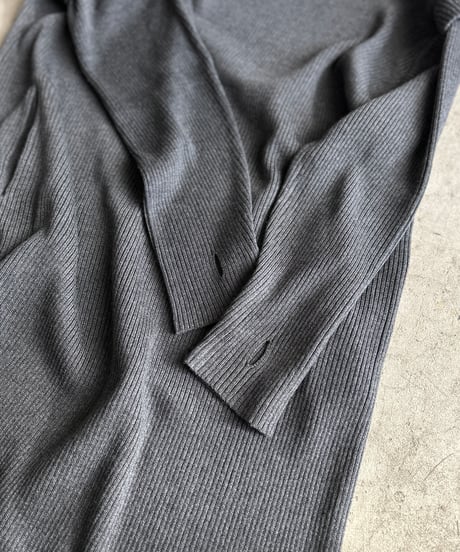 switch sleeve rib knit OP/2color