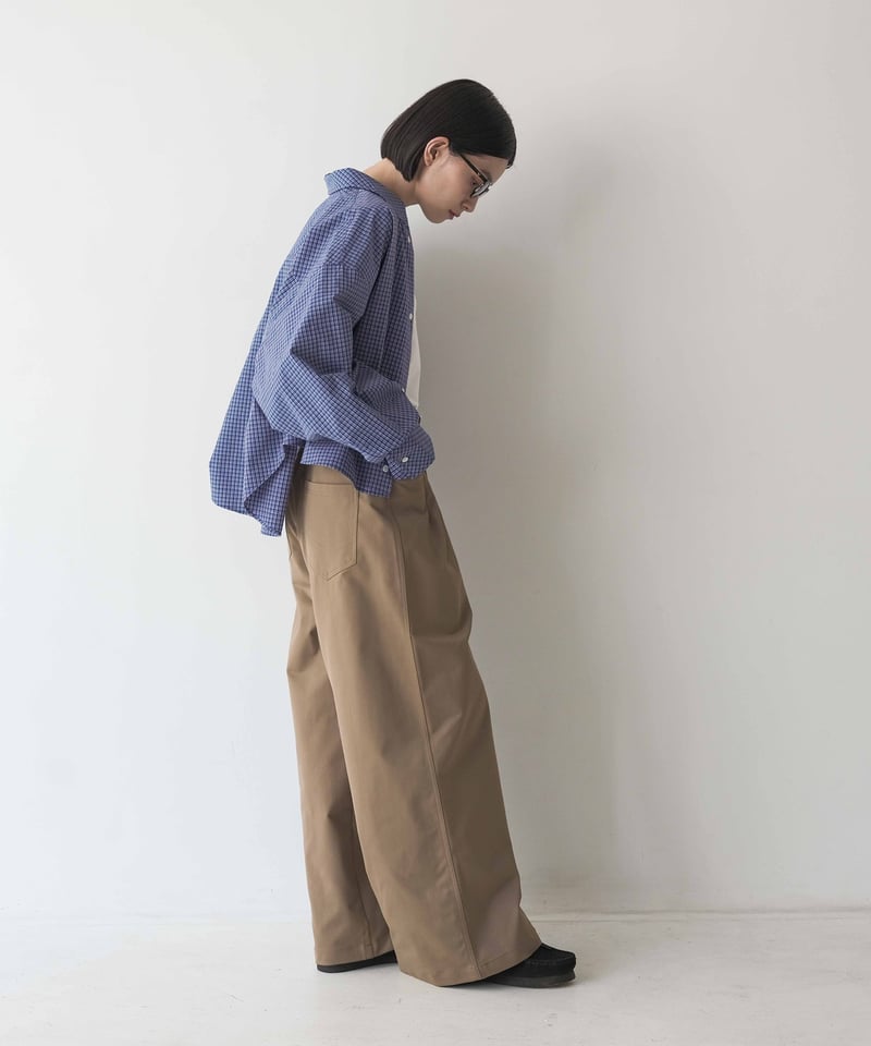 FASHIRU ブラウン チノパン Mサイズ wide chino slacks/3size/3color | F A S H I R U