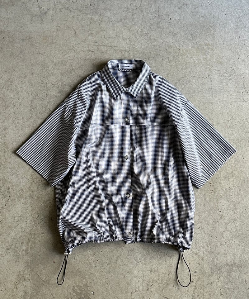 【新品】drawst half sleeve shirtsハーフスリーブシャツ drawst half sleeve shirts/3color | F A S H I R U