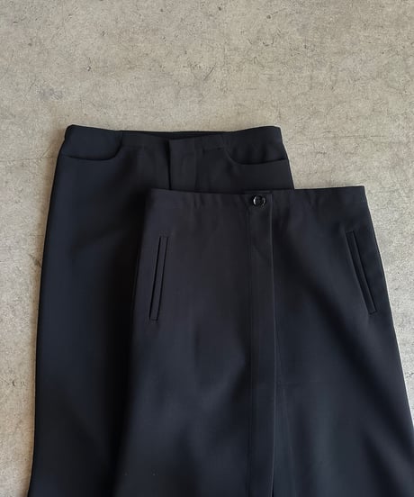 【FINE】flared trousers & wrap skirt