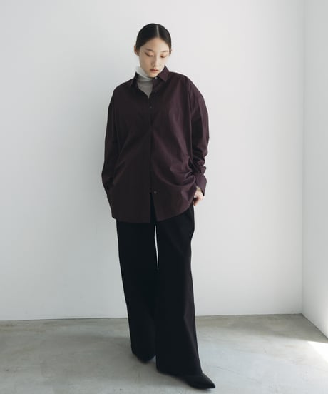 【FINE】typewriter dress over shirts/2color