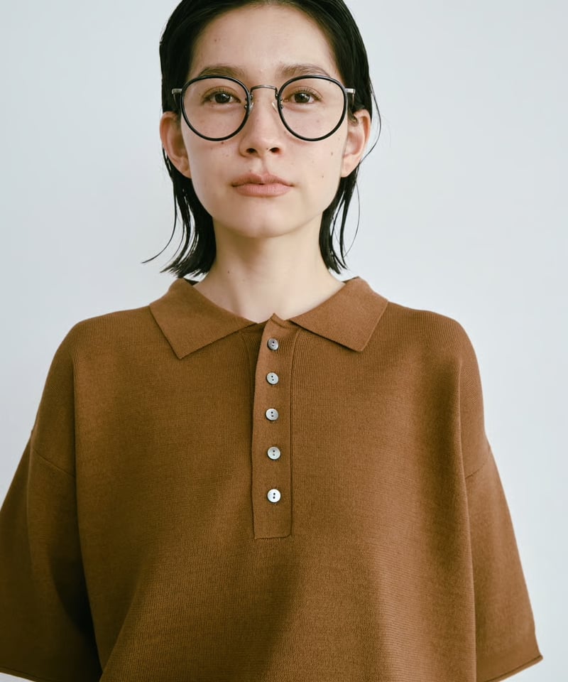 ぽろりん big polo knit / 2color | F A S H I R U