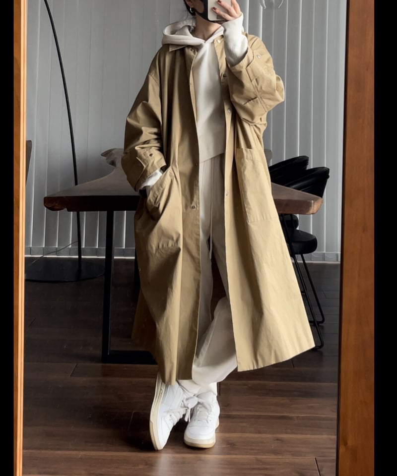 Selfhood long coat ステンカラーコート ロングコート