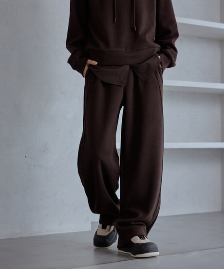 piped cocoon sweat pants/2color/3size（セットアップ対応）