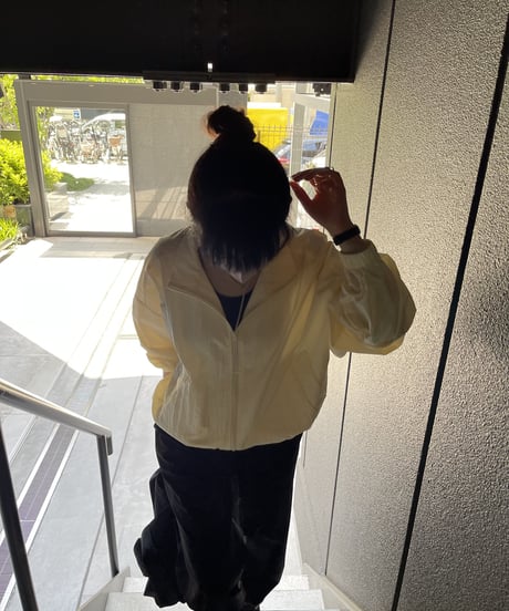 nylon track jacket/2colors