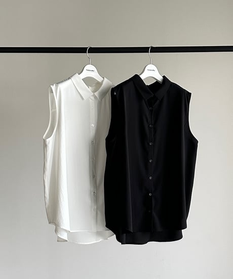 soft sleeveless airy blouse