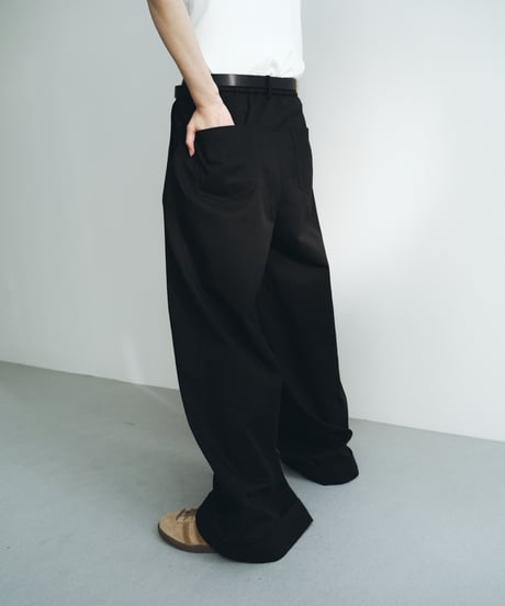 【FINE】roll up wide slacks