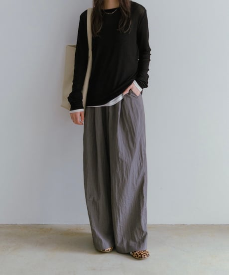 loose gloss shaka pants/3color