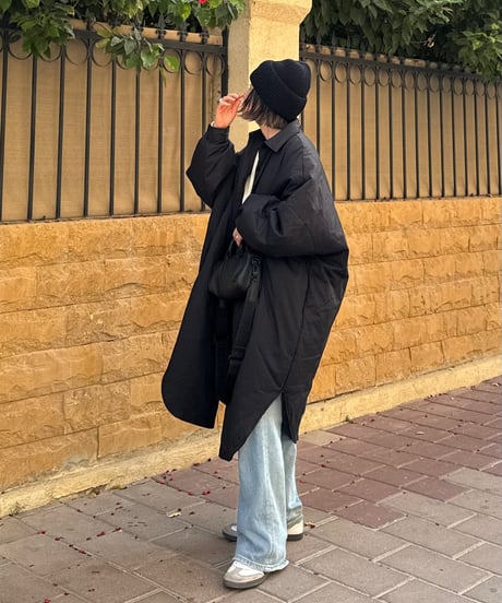 straight denim pants/2color