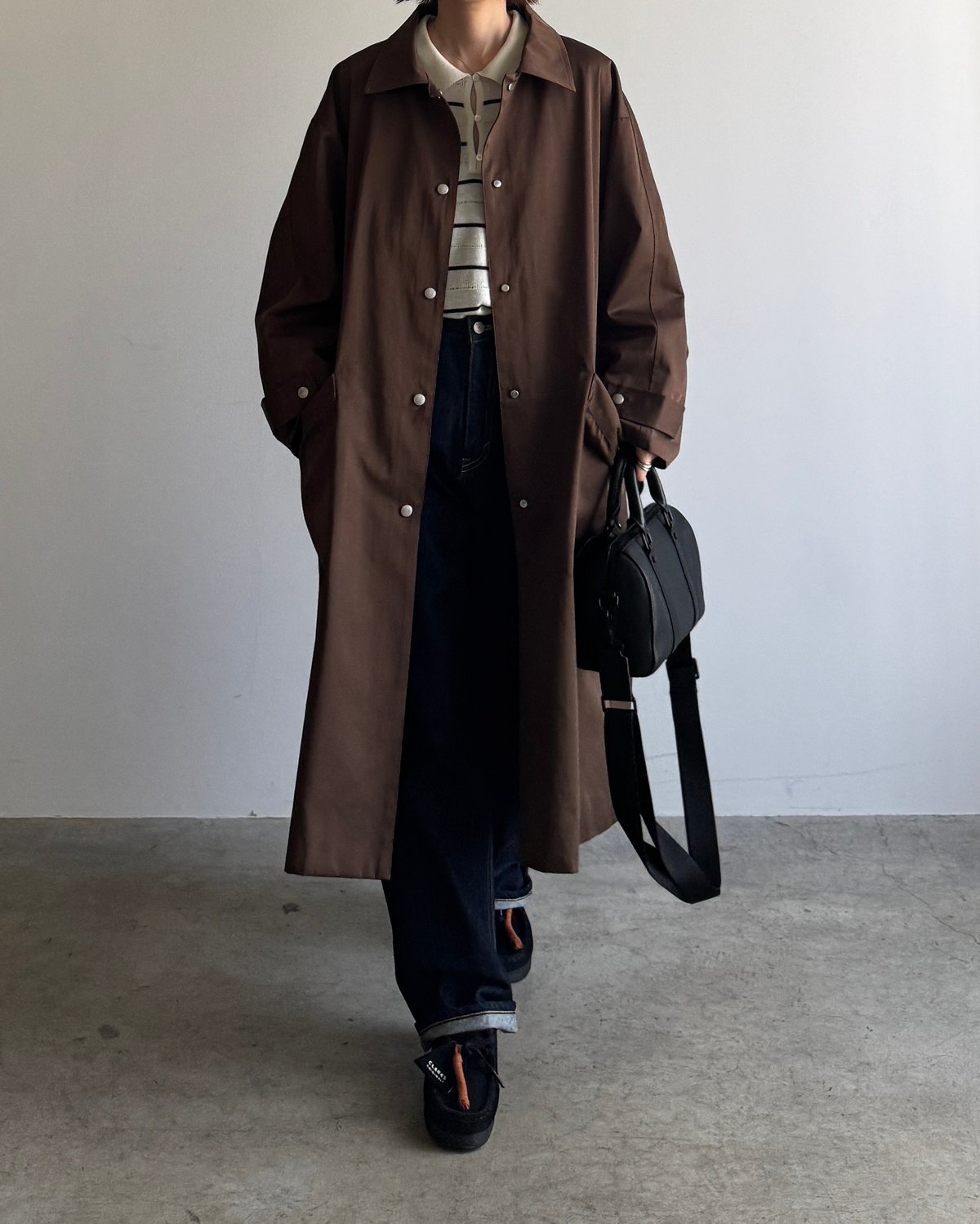 【タグ付/新品未使用】FASHIRU ステンカラーコート 2026／３月購入 soutien collar coat - middle/3color | F A S H I