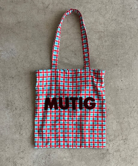 bold check tote