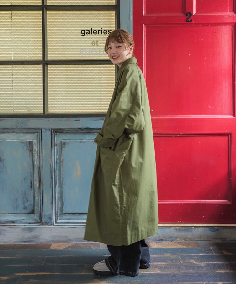 soutien collar coat-long-/3color | F A S H I R U soutien collar coat-long-/3color | F A S H I R U