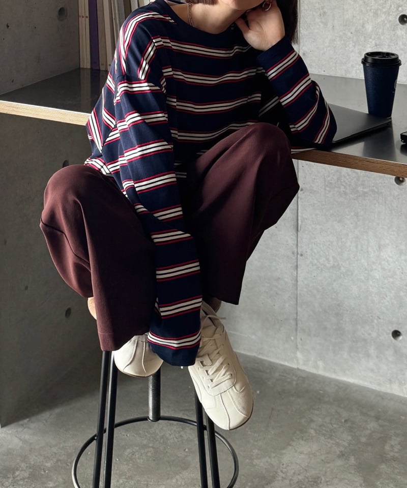 パンツ HATRA 24ss Moc Trousers Poil burgundy HATRA - 【24SS】Moc Trousers Poil [burgundy] - モック