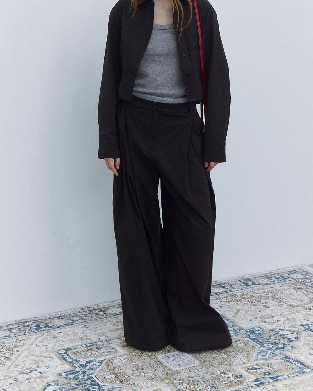 frame cropped shirt/2color（セットアップ対応） | F A S H