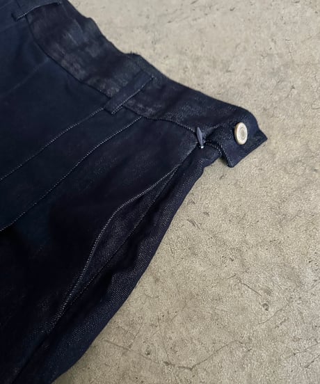 pleated denim flare pants/3size＜setup 対応＞
