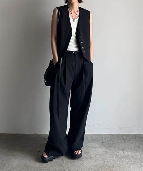 wool blend vest & slacks setup