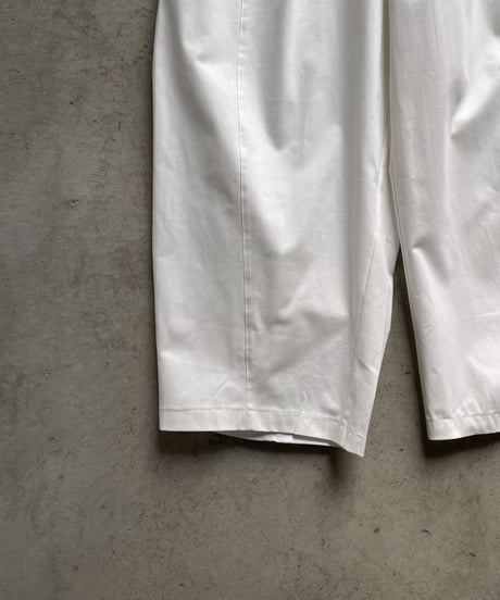 smooth cotton loose tapered pants/3color