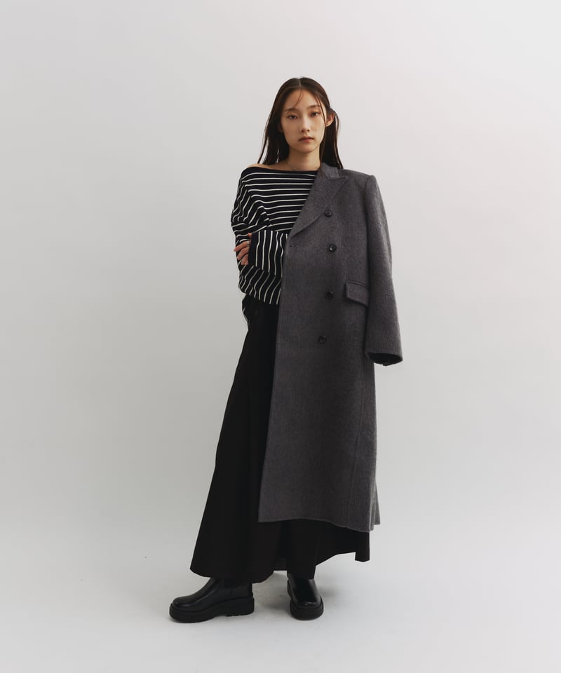 BORDERS & BOUNDARIES ブラックニット M FINE】border knit pullover | F A S H I R U