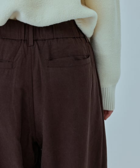 【FINE】relax tie trousers/3color