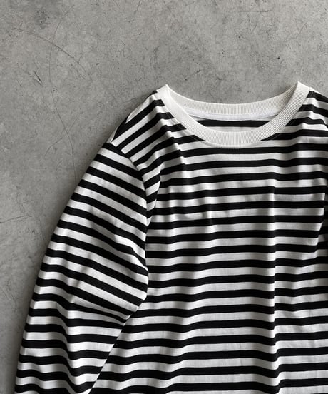 border long sleeve t-shirt/2size