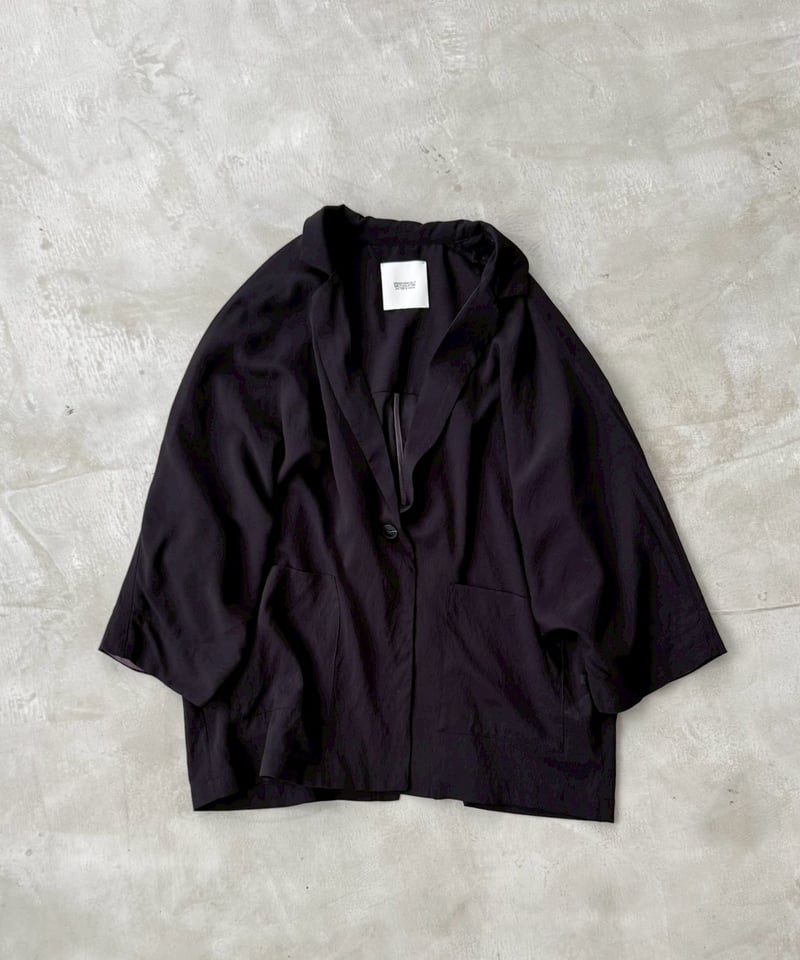 新品タグ付　Dolmansleeve Sheer Blouse ブラック sheer dolman sleeves jacket | F A S H I R U