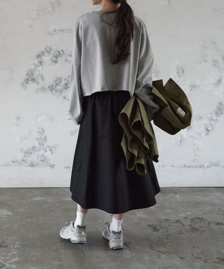 chino flare skirt/3color