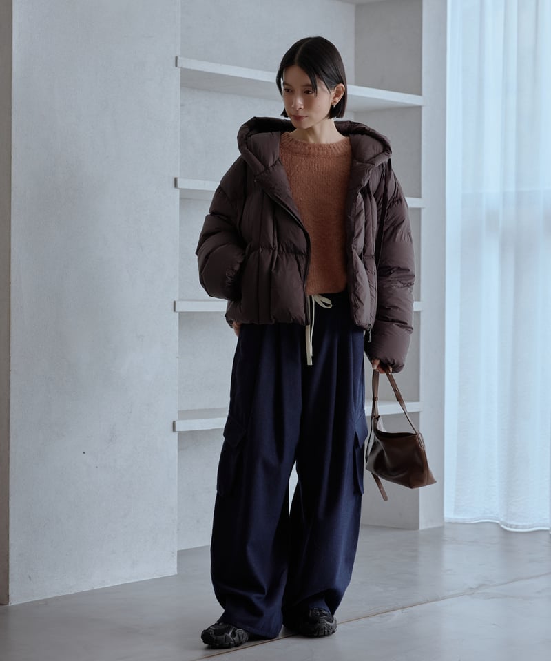 hoodie middle down jacket/2color | F A S H I R U