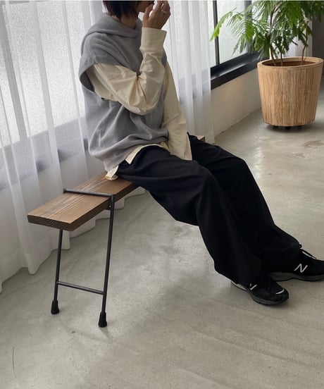 hoodie vest/2color
