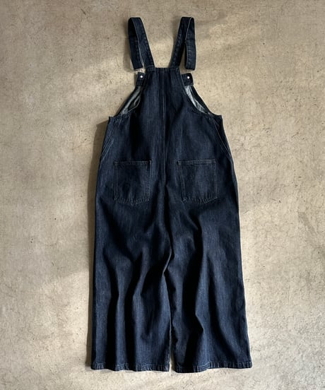 wide denim overall