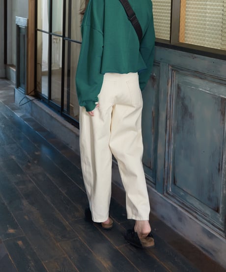 curve denim pants/2color/2size（setup対応）