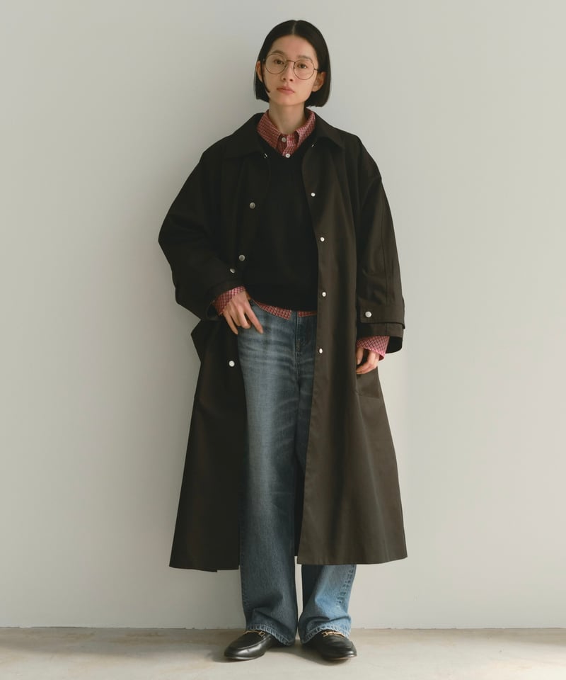 soutien collar coat-long-/3color | F A S H I R U soutien collar coat-long-/3color | F A S H I R U