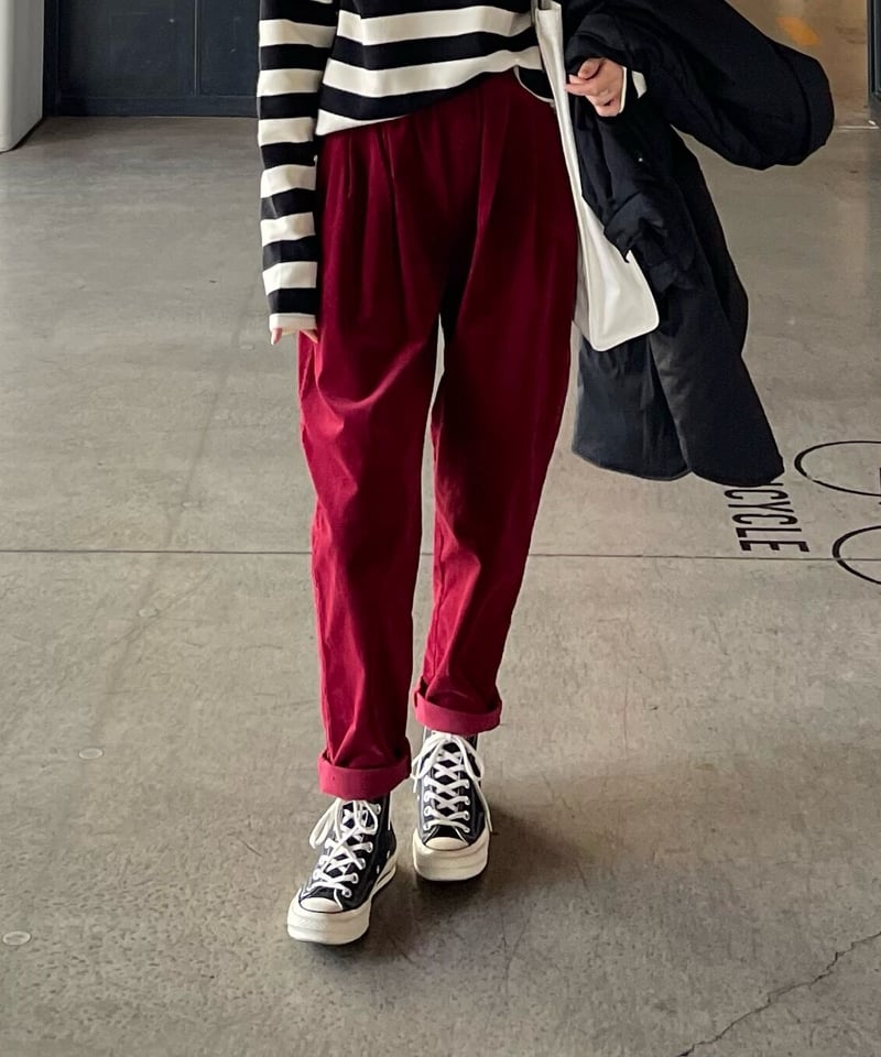 一部予約】corduroy tapered pants/6color | F A S H I