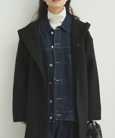 smooth cotton high neck long T/2color