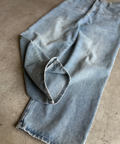 loose denim pants/2size