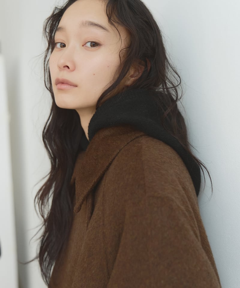 double face wool stand collar coat/2color | F A