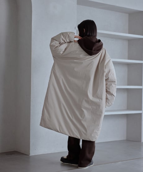 ＜予約販売＞long puffer overcoat/3color