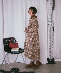 check soutien collar coat