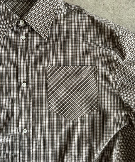 bias pocket check shirts(lightweight)/2color