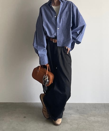 新品未使用 FASHIRU ファシル リブシアートップス GRAY 完売品 セール】サイドスリット入オーバーサイズスラブシアートップス